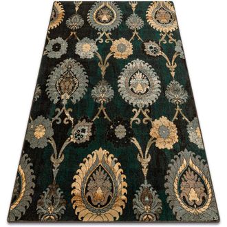 RugsX Alfombra De Lana Polonia Olivo Ornamento Patyna Verde Green 235x350 Cm