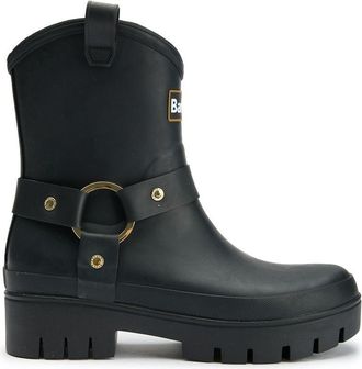 Barbour Womens Elley Boots - Black Rubber - Size UK 6