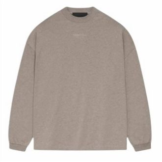 Fear of God Womens Essentials Long Sleeve Core T Shirt In Heather