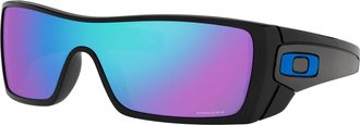 Oakley MenS Mod. 9101 Sun Batwolf 910158 27 Rectangular Polarized Sunglasses 27, Polished Black/Prizmsapphire