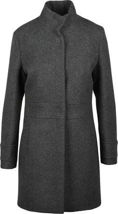 La Kore Dark Grey Wool-Blend Coat