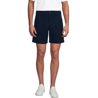 Lands End Knockabout 7 Comfort Waist Classic Fit Chino Short in Radiant Navy at Nordstrom, Size 30 X 7