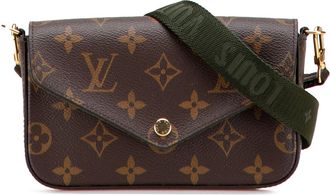 Louis Vuitton Pre-owned Womens Pochette Mtis Crossbody Bag - Brown Textile - One Size