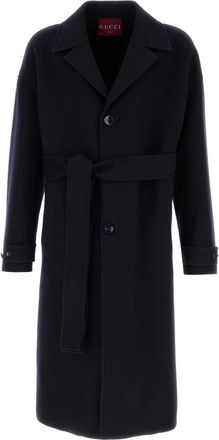 Gucci Midnight Blue Wool Blend Coat