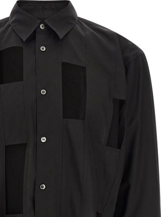 Comme Des Gar&ccedil;ons Mens Geometric Cut-Out Shirt