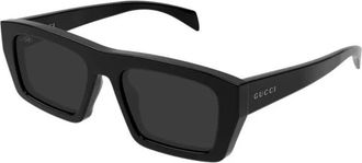 Gucci Zonnebril - Heren - Zonnebrillen - Zwart - 54 MM - Accessoires