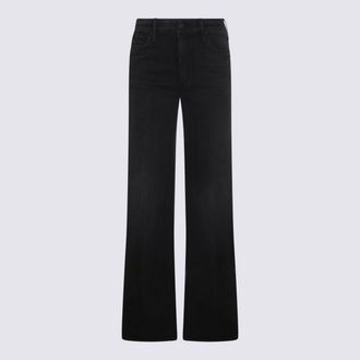 Mother Black Cotton Denim Jeans