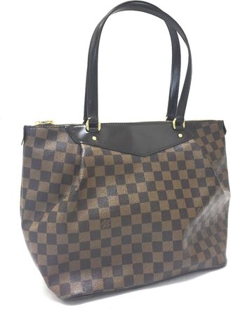 Louis Vuitton Damier Ebene Damier Canvas Shoulder Bag Tote Bag (Pre-Owned)