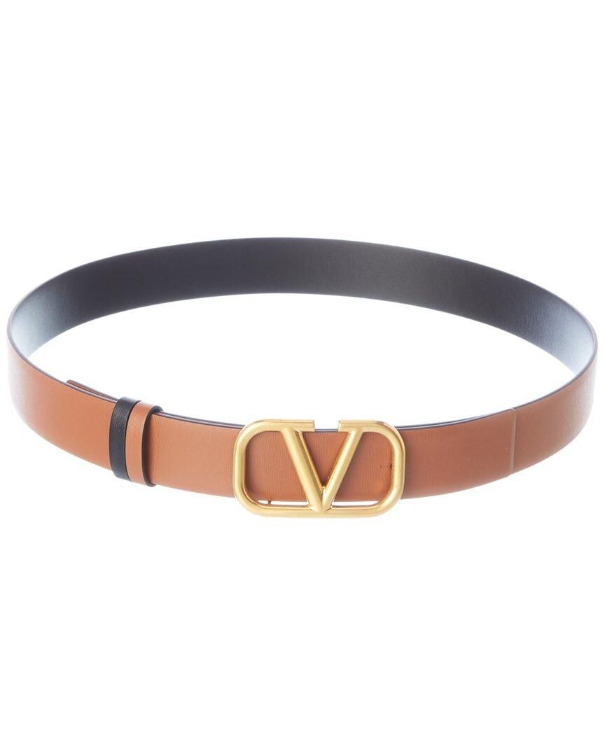 ベルト VALENTINO BROWN LEATHER VLOGO BELT Valentino Garavani - Black Leather VLogo Belt | Mitchell Stores