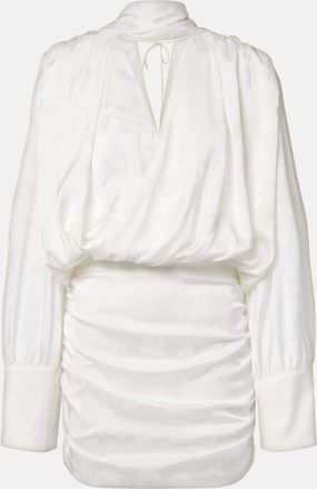 Rotate Vestido de novia de sat&eacute;n con pa&ntilde;uelo