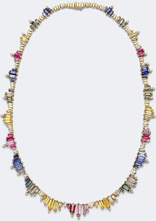 Suzanne Kalan Collar de oro de 18 ct con zafiros y diamantes