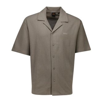 HUGO BOSS Heren, Overhemden, Bruin, Maat: 2XL