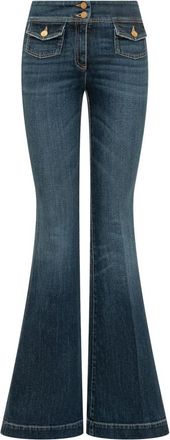 Seafarer Blue Flared High Rise Jeans