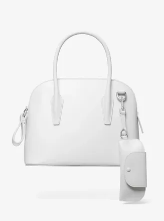 Michael Kors Kaitlin Medium Leather Dome Satchel
