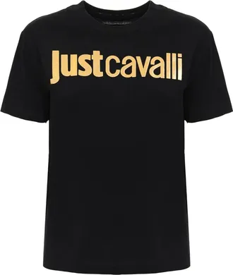 Just Cavalli Stijlvolle T-shirts en Polos - Dames - T-shirts - Zwart - 2XS - Tops