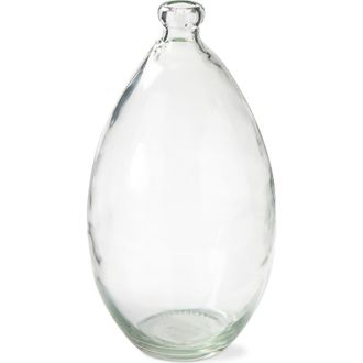 Tag Pismo Recycled Glass Wide Vase Decorative Clear Glass at Nordstrom