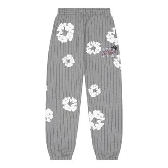 Denim Tears Pinstripe Wreath Sweatpants Grey FW25BAS11282029