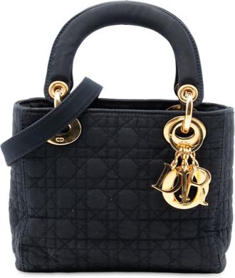 Dior Pre-owned Dior Mini Nylon Cannage Lady Dior HT36OTXPFFL2M1MH