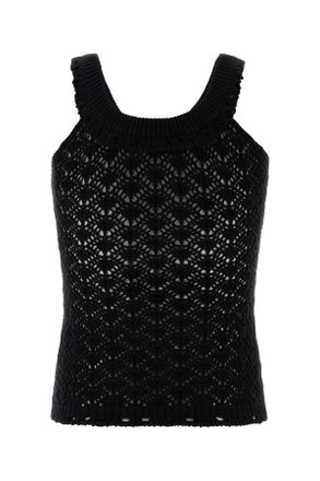 Blumarine Nero Exterior: Cotton Nylon Maglie Sweater
