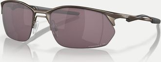 Oakley Wire Tap 2.0 - Occhiali da sole rettangolari color peltro con lenti polarizzate marroni specchiate-Grigio