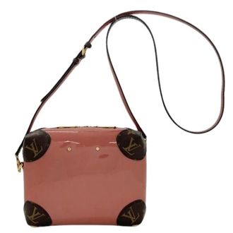 Louis Vuitton Pre-owned Cross Body Bags, female, Pink, Size: ONE SIZE Pre-owned Vernis Monogram Shoulder Bag