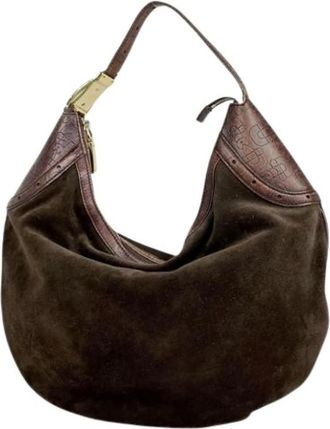 Gucci Pre-owned Shoulder Bags, female, Brown, Size: ONE SIZE Pre-owned Horsebit 145764 Shoulder Bag