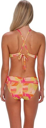 Sunsets Unforgettable Bikini Swim Bottoms in Dreamsicle Crepe at Nordstrom, Size X-Large