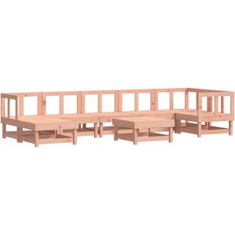 vidaXL 8 Piece Garden Lounge Set Solid Wood Douglas vidaXL