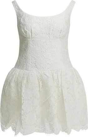 Self Portrait Lace Mini Jurk - Dames - Korte kleedjes - Wit - XS - Kleedjes