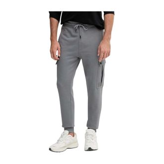 HUGO BOSS Sweatpants, male, Gray, L, Pantalone in jersey di cotone con tasche laterali