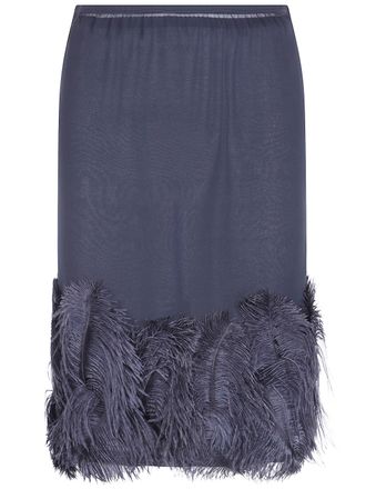 Semicouture Skirt Feather Detail Quanna
