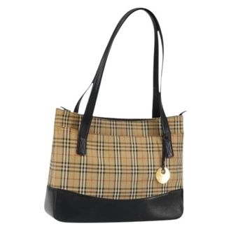 Burberry Pre-owned Tote Bags, female, Multicolor, Size: ONE SIZE Pre-owned Vintage Canvas Tote