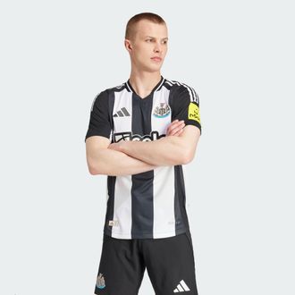 adidas adidas Performance Mens Newcastle United FC 24/25 Home Authentic Jersey - Black/White Recycled Material - Size Medium