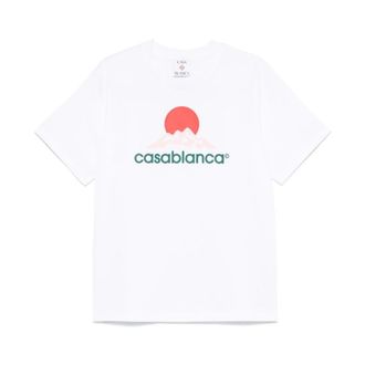 Casablanca T-Shirts, male, White, XL, Montagne T-shirt