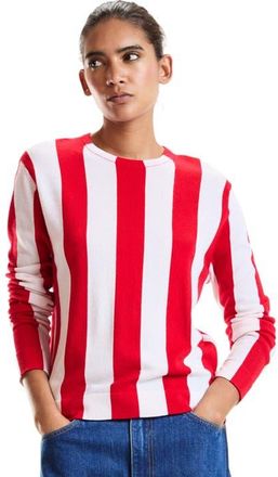 Cynthia Rowley Sideline Striped Sweater in Red at Nordstrom, Size X-Small