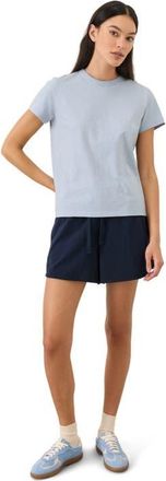 Pact Organic Cotton Soft-Slub Essential Crewneck Tee in Oxford Blue at Nordstrom, Size Xx-Large