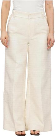 Inwear Cheyanneiw Pant - Dames - Wijde Broeken - Beige - L - Broeken