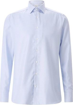 Stenstr&ouml;ms Slim-Fit Overhemd - Heren - Zakelijke Overhemden - Blauw - XL - Katoen - Overhemden