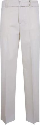Lardini Silk And Cotton Belt Trousers