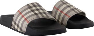 Burberry Womens Furley Slide Gray Sandal