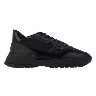 Lavair Heren Pacific 2.0 Leren Trainers (Zwart)