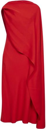 Balenciaga Kleedjes, Dames, Rood, S, Wol, Gedrapeerde Jurk