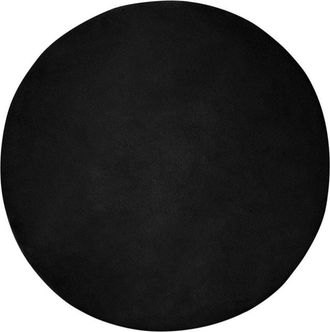 vidaXL Faux Rabbit Fur Rug Olite Black &Oslash; 200 cm Polyester vidaXL