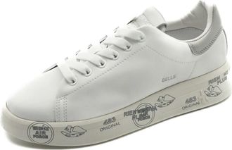 Premiata Belle 7447 - Dames - Sneakers - Wit - 35 EU - Leer - Schoenen