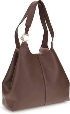 Coccinelle Womens Large C-Easy Tote Bag Berry Calf Leather Bos Taurus Shoulder