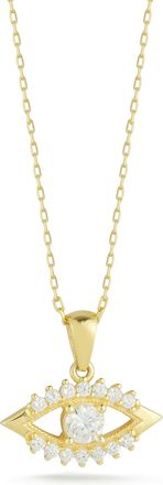 Glaze Jewelry Sterling Silver Evil Eye Necklace