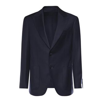 Luigi Bianchi Mantova Blazers, male, Blue, Size: XL Blazers