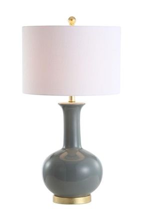 Jonathan Y Designs Brussels 27 Contemporary Transitional Ceramic/Metal LED Table Lamp in Gray at Nordstrom