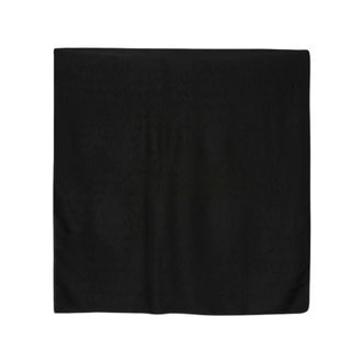 Saint Laurent Zijden sjaal met logo-jacquard - Dames - Accessoires - Zwart - Maat: ONE Size Zijde