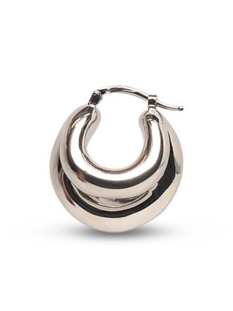Panconesi Huggies Blow Up Silver Copper Earrings